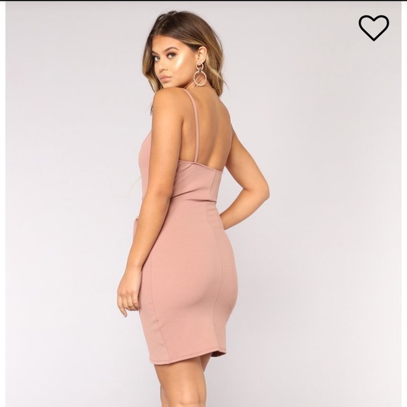 Fashion Nova Liliana Wrap Dress in Mauve - Picture 3 of 4